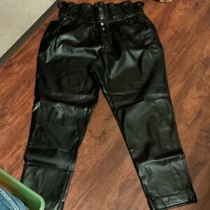 Ashley Stewart Pleather Pants